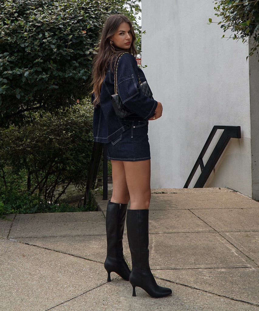 GYRA BOOTS BLACK LEATHER - re:vita