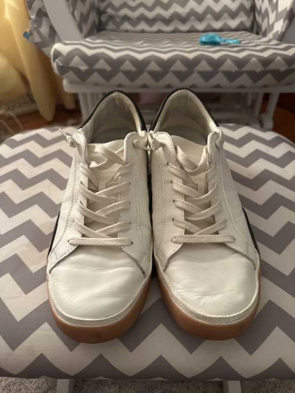 ZINA SNEAKERS WHITE BLACK LEATHER re:vita