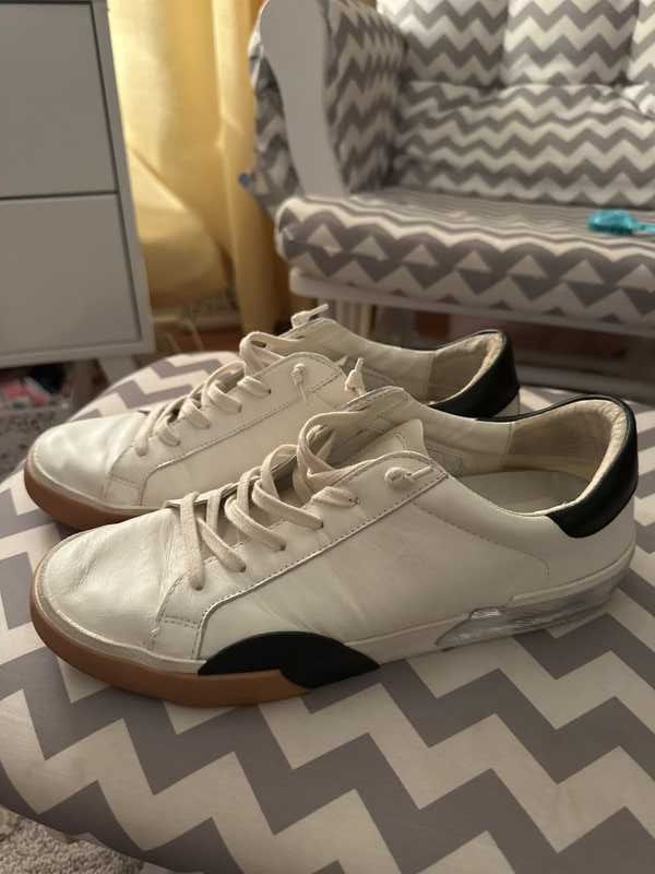 ZINA SNEAKERS WHITE BLACK LEATHER re:vita