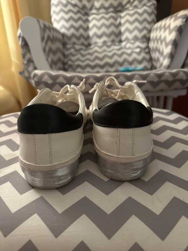 ZINA SNEAKERS WHITE BLACK LEATHER re:vita