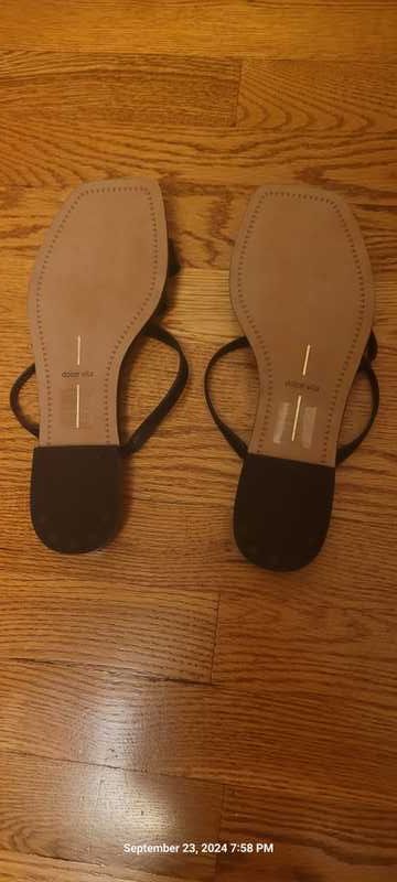 INDIGO SANDALS BLACK LEATHER - re:vita